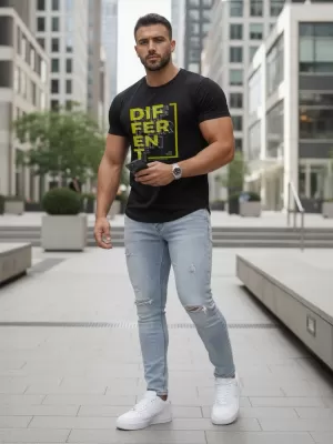 Tricou pentru bărbați DSTREET NX5008R NEGRU