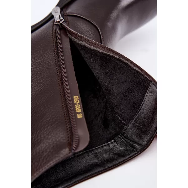  Botine de dama D&A CR62-3369 MARO ÎNCHIS 