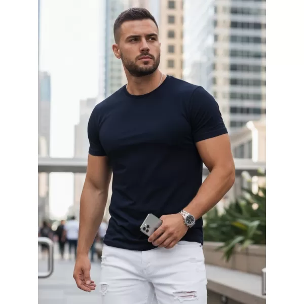  Tricou pentru bărbați DSTREET RX5673 ALBASTRU ÎNCHIS 