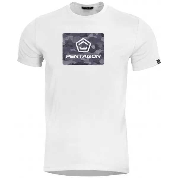  Tricou pentru bărbați PENTAGON AGERON SPOT CAMO K09012-SC-00 ALB 