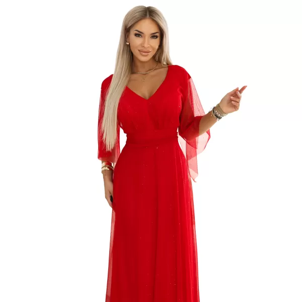  Rochie NUMOCO 655-5 ROŞU 