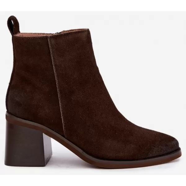  Botine de dama VINCEZA 133100 CIOCOLATĂ 