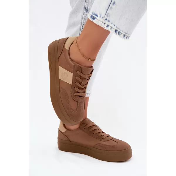  Adidași de damă BIG STAR SHOES UU274015 MARO/BEJ 