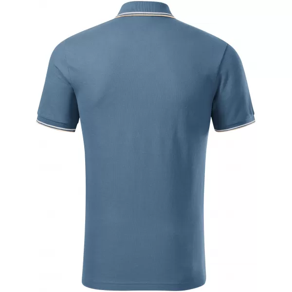  Tricou pentru bărbați cu guler MALFINI FOCUS 232 DENIM 