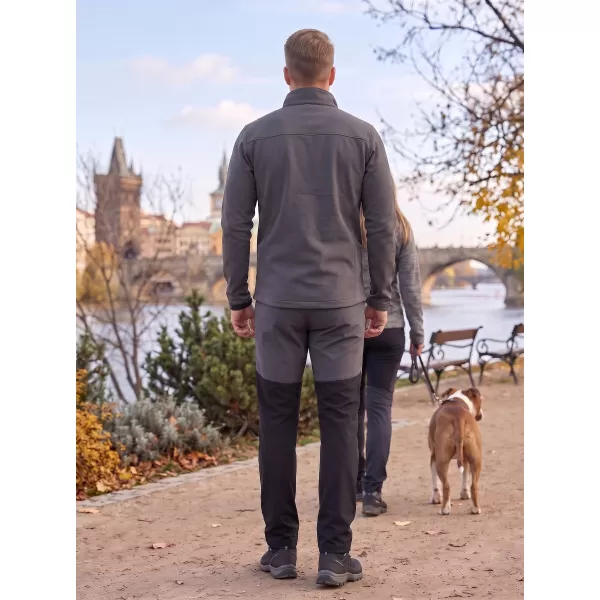  Pantaloni softshell pentru bărbați ALPINE PRO AKAN 3 NEGRU 
