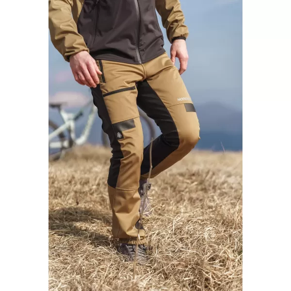  Pantaloni multisport impermeabili pentru bărbați NORDBLANC RIDGEWALK NBSPM8325 MARO 