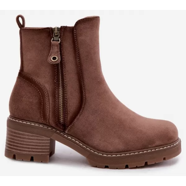  Botine de dama S.BARSKI HY62-8101 CAFEA 