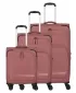 Un set de valize TRAVELITE Kick Off 4w S, M exp, L exp TRANDAFIR