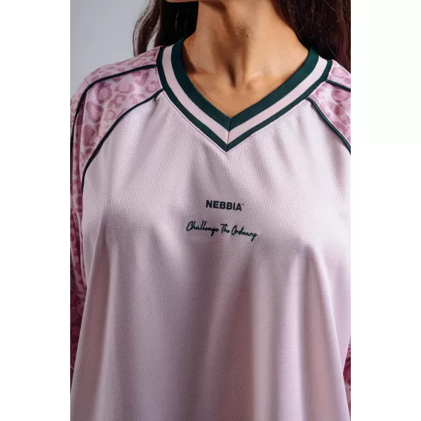  Tricou supradimensionat 97 NEBBIA PRIMAL 862 LEOPARD ROZ 