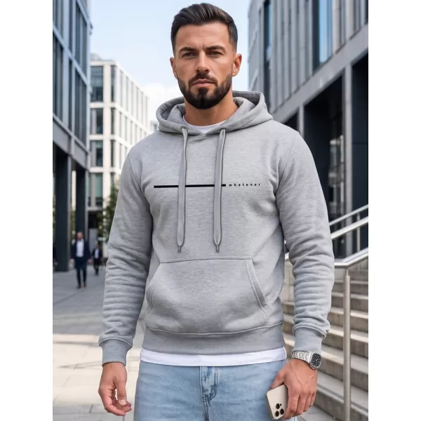  Hanorac pentru bărbați DSTREET NX5128BX-02-09 GRI DESCHIS 
