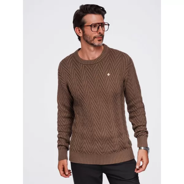  Pulover pentru bărbați OMBRE OM-SWSW-0190 MARO 