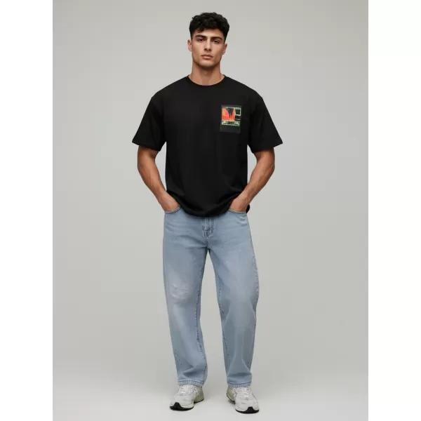  Tricou pentru bărbați DSTREET RX5304 NEGRU 