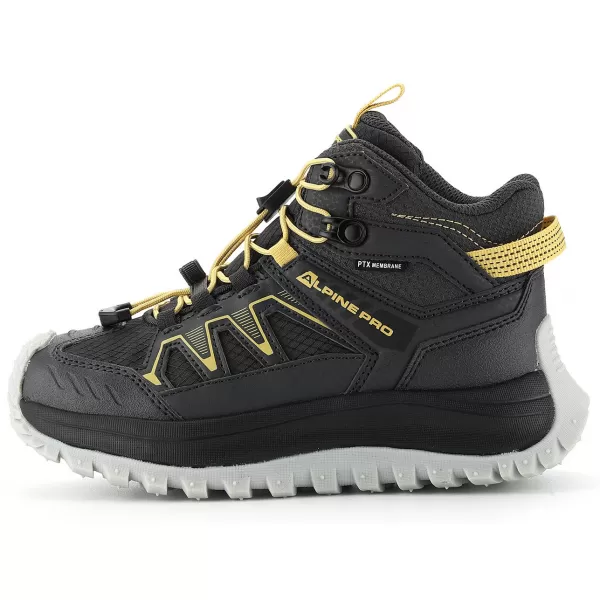  Pantofi de exterior pentru copii ALPINE PRO ATEGO GRI ÎNCHIS ADEVĂRAT 