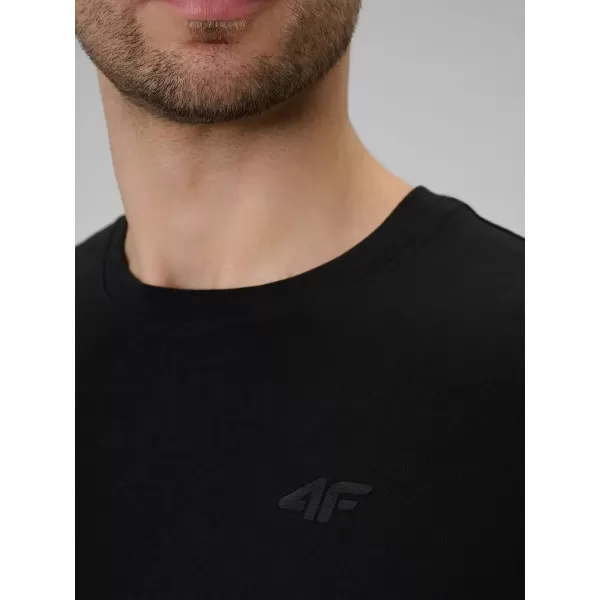  Tricou pentru bărbați 4F WAW25TTSHM2401 NEGRU ADÂNC 