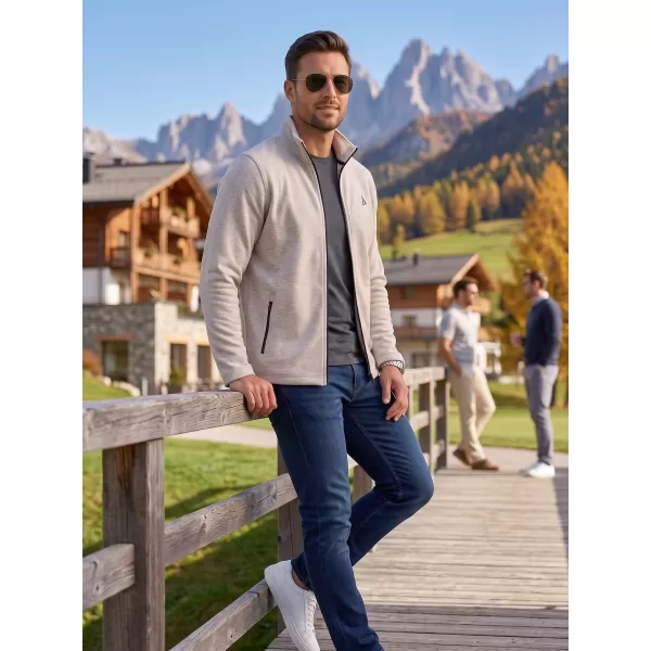  Hanorac pentru bărbați din fleece ALTISPORT ALM002852 EVIDENȚIERI ARGINTII 