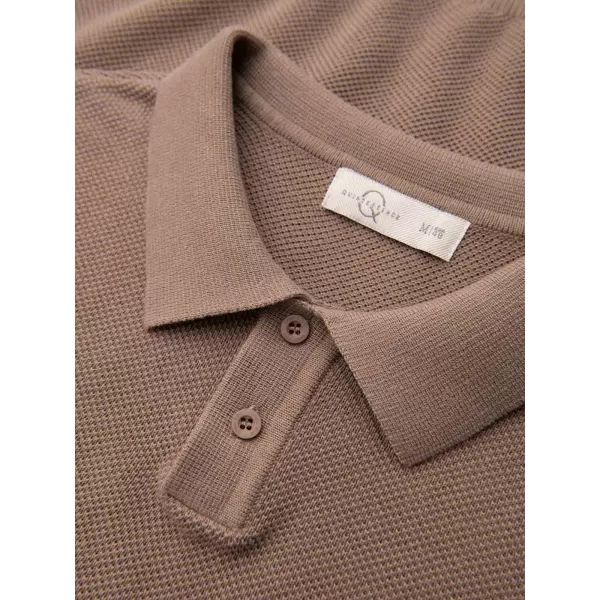  Tricou polo pentru bărbați OMBRE OM-POSS-0178 MARO DESCHIS 
