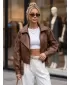 Geaca de dama DSTREET TY5845 CARAMEL