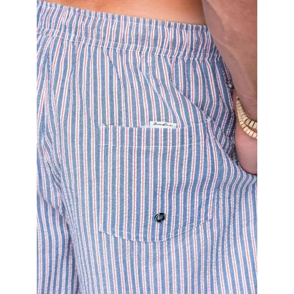  Pantaloni scurți pentru bărbați OMBRE OM-SRSS-0214 ALBASTRU STINS 
