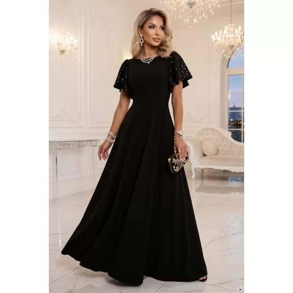  Rochie NUMOCO 694-1 NEGRU 