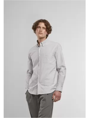 Cămașă pentru bărbați URBAN CLASSICS TB8094 CENUȘIU DESCHIS DE TUNET