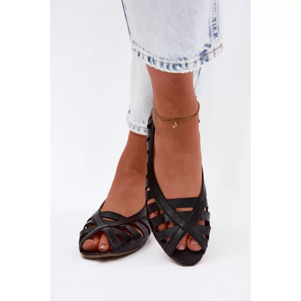 Pantofi de balet pentru femei MACIEJKA P7540-01/00-1 NEGRU 