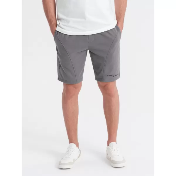 Set de pantaloni scurți pentru bărbați OMBRE Z127 ALBASTRU DESCHIS/GRI 