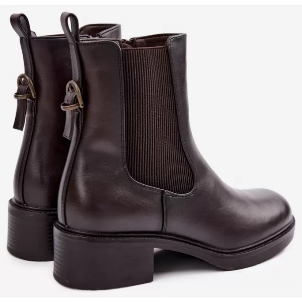  Botine de dama SERGIO LEONE BT-04 MARO ÎNCHIS 