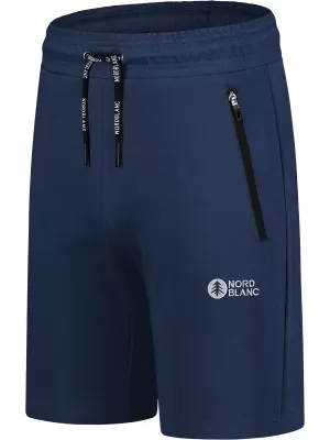 Pantaloni scurți din bumbac pentru bărbați NORDBLANC RELAXEDFIT NBSPM8254 ALBASTRU