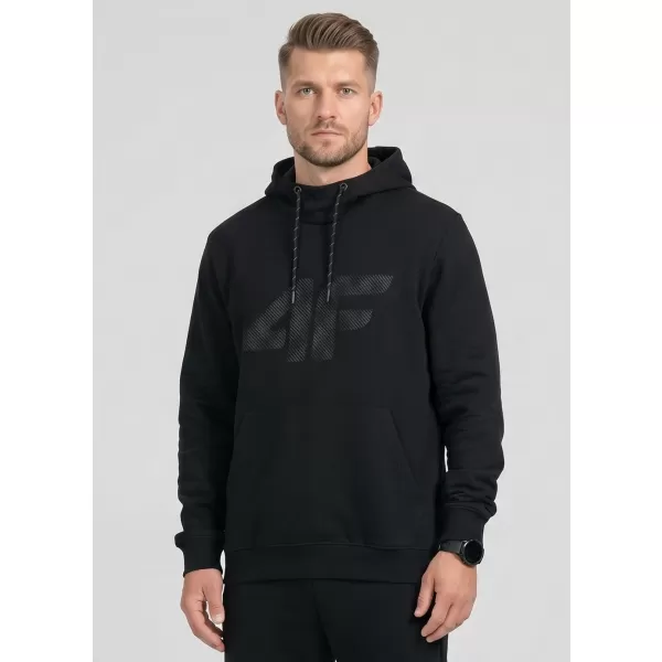  Hanorac pentru bărbați 4F WMM00TSWSM2548 NEGRU ADÂNC 
