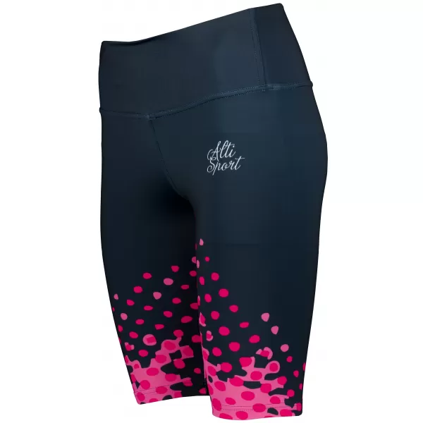  Jambiere premium pentru genunchi pentru femei (marimi noi) ALTISPORT VOJ/ALW109LEG06 ROZ-NEGRU 