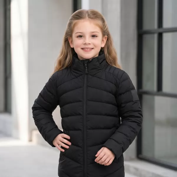  Jachetă ultrauşoară pentru copii ALPINE PRO RETERO NEGRU 