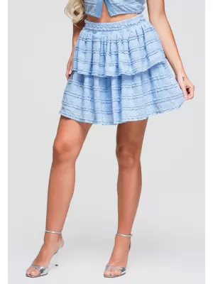 Fusta de dama OMBRE OW-GL-E0014 ALBASTRU
