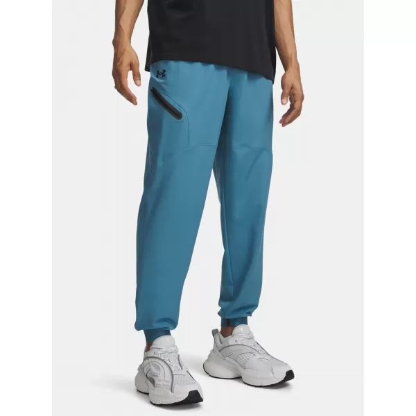  Pantaloni de trening pentru bărbați UNDER ARMOUR UNSTOPPABLE WOVEN JOGGER 1388823-466 ALBASTRU 