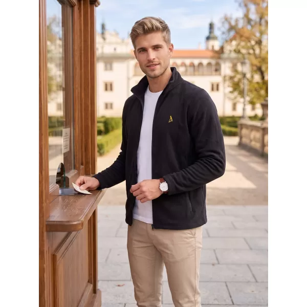  Hanorac pentru bărbați din fleece ALTISPORT ALM002852 NEGRU SI AURIU 