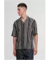 Cămașă pentru bărbați URBAN CLASSICS TB8216-00826 NEGRU/ALB