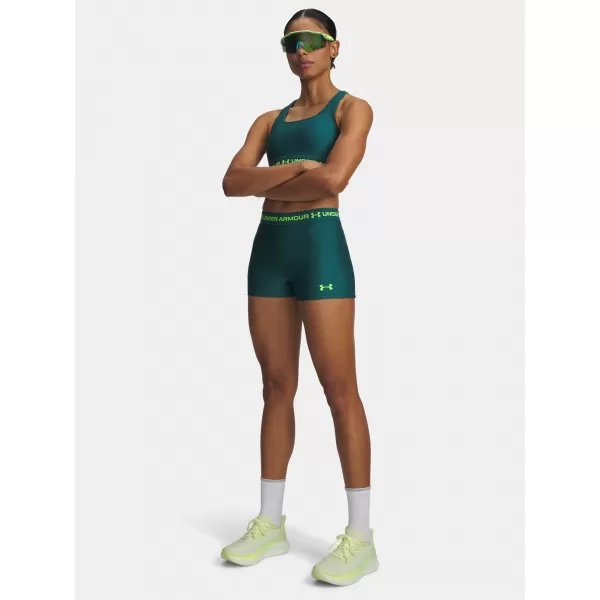  Pantaloni scurți de damă UNDER ARMOUR HEATGEAR SHORTY 6010725-338 VERDE 