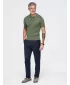 Tricou polo pentru bărbați OMBRE OM-POSS-0180 MĂSLINE