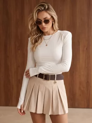 Tricou de damă DSTREET RY2941 ALB