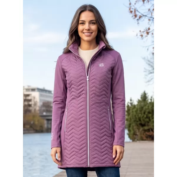  Palton hibrid de damă ALTISPORT IRYSA VIOLET 