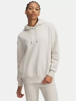 Hanorac de dama UNDER ARMOUR ICON FLEECE OS HOODIE 1379495-111 ALB
