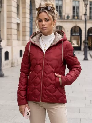 Geaca de dama DSTREET TY5885 BURGUNDIA