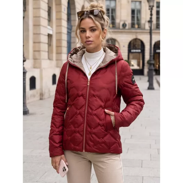  Geaca de dama DSTREET TY5885 BURGUNDIA 