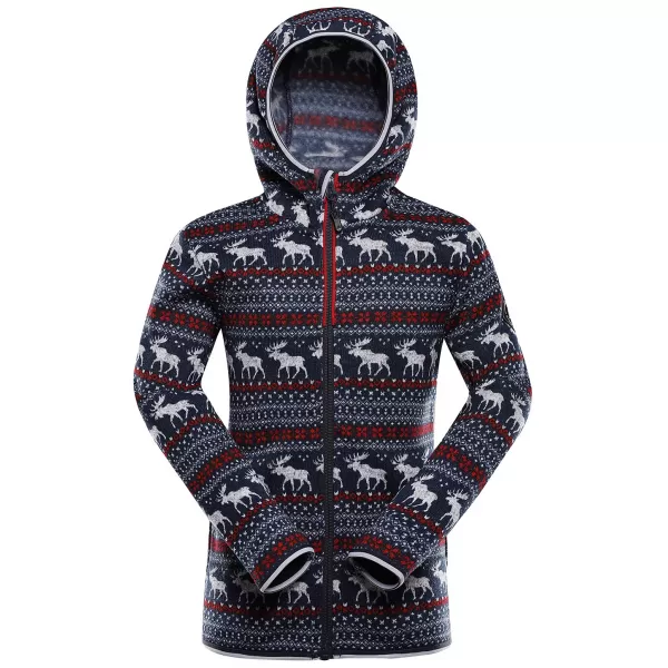  Pulover cald pentru copii ALPINE PRO NORESO VARIANTA OCEANULUI LUMINAT DE LUNA PB 