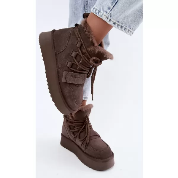  Pantofi de dama BIG STAR SHOES UU274315 UMBRE MARO/BEJ 