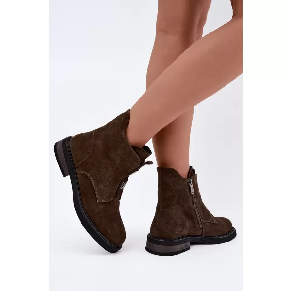  Pantofi de dama D&A CR62-3334 KAKI 