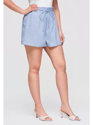 Pantaloni scurți de damă OMBRE OW-ST-E0004 ALBASTRU ÎNCHIS