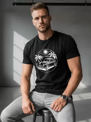 Tricou pentru bărbați DSTREET NX042R NEGRU