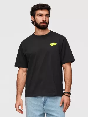 Tricou pentru bărbați OMBRE OM-TSPT-0288 NEGRU