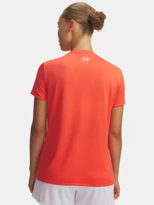 Tricou pentru femei UNDER ARMOUR TECH SSV- SOLID 1384229-690 ROŞU