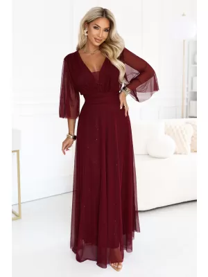 Rochie de femei NUMOCO 654-6 CLARET